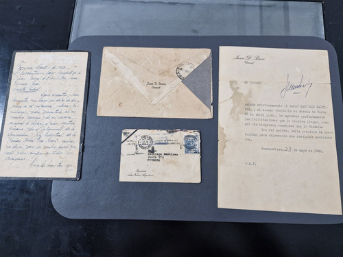 Carta Con La Firma Del Presidente Juan Domingo Perón (Usado)