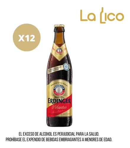 Erdinger Pikantus 500ml X12 - mL a $436