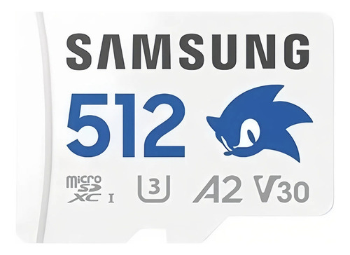 Tarjeta Microsd Samsung 512gb Clase 10 A2 V30 U3 Sdxc Para Android, Gopro, Switch, Dron, Cámara, Laptop, Tablet, Grabación 4k Ultra Hd