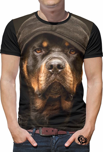 Camiseta Rottweiler Cachorro Masculina Infantil Blusa Roupas