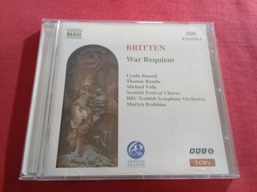 Benjamin Britten - War Requiem Cd Doble   / Usa B3