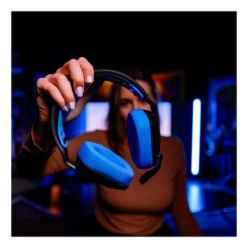 Auricular Logitech G Series G535 Pc Mac Ps4 Ps5 Negro Y Azul