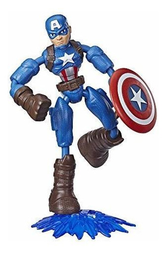 Avengers Marvel Bend Y Flex Capitan America Figura De Accion