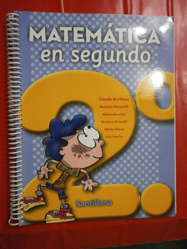 Matemática En Segundo Santillana - Como Nuevo! Sin Uso!