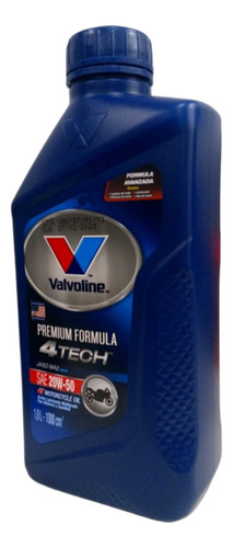 Aceite 20w50 Mineral 4t Para Moto Marca Valvoline