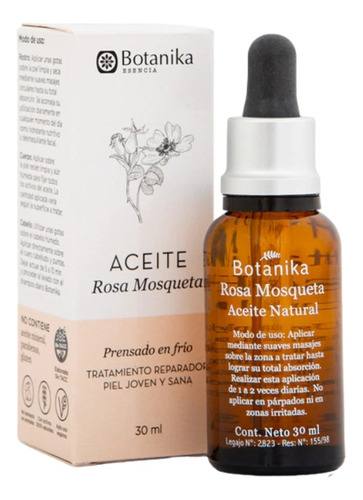 Aceite Rosa Mosqueta 100% Puro Hidrata-nutre Botanika 30ml