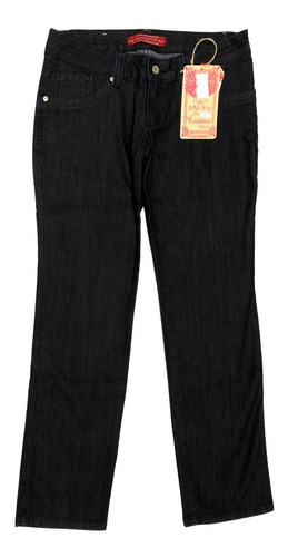 Calça Jeans Feminina Rowers Cós Baixo Lycra Corte Reto