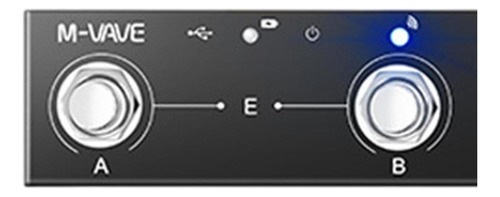 Pedal Controlador De Pé Midi Sem Fio Portátil Com 4