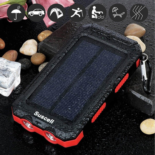 Cargador Solar, Suscell 20000mah Banco De Energía Portátil S