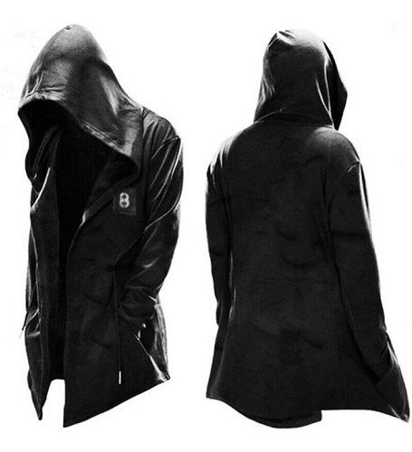 Capa Con Capucha Y Cordón Para Hombre