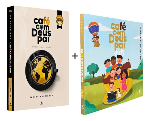 Kit 2 Livros Devocional Café Com Deus Pai 2024 + Café Com Deus Pai Kids