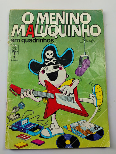 Gibi Hq Menino Maluquinho N° 7 Editora Abril Raro 1990 (Usado)