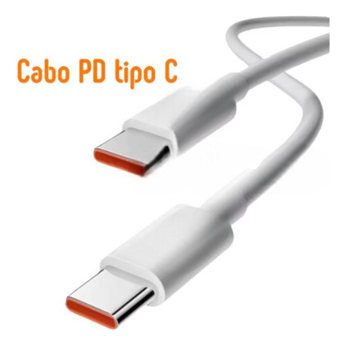 Carregador Turbo 150w Para Samsung Motorola Xiaomi Branco