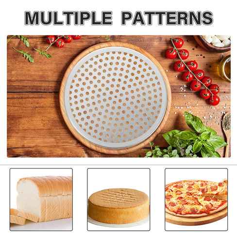 Bandeja Para Pizza De Cocina, Reutilizable, De Aleación De A