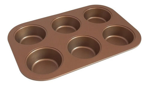 Molde Hudson Para 6 Muffins Cupcakes Antiadherente Cerámica5