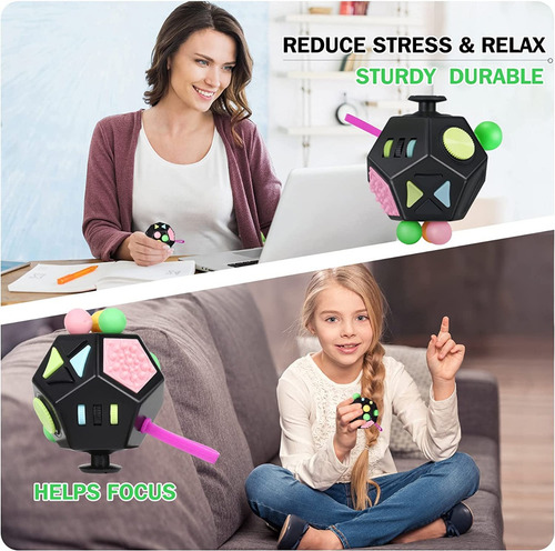 Vcostore 12 Lados Del Cubo De Fidget Alivio Del Estrés