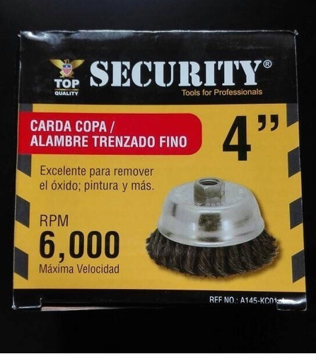 Cepillo Alambre Copa Trenzado 4 Security