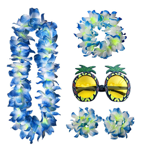 2 Conjunto De Traje De Collar Hawaiano Tropical, Ropa De