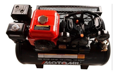 Compressor De Ar Combustível Motomil Cmv-15/130g 130l 5.5hp