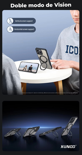 Case Funda Para iPhone 16 Pro Max Con Soporte Magsafe Xundd