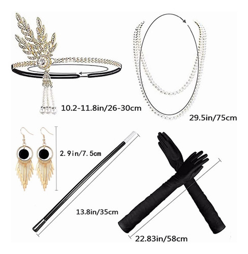 1920s Accesorios Gatsby Chicago Disfraz Vintage Epoca