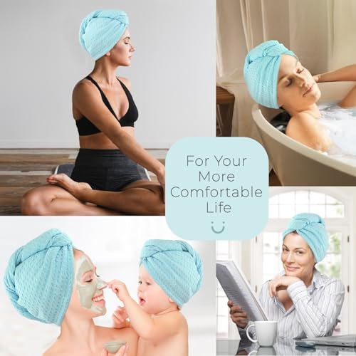 Toalla De Microfibra Para Secar El Cabello - 1paquete Envolt