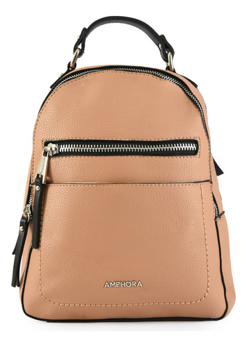 Mochila Pequeña Fabi Beige Oscuro