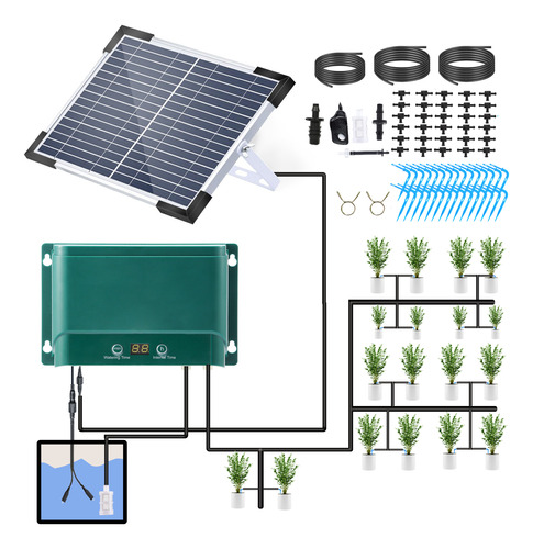 Set De Sistema De Riego Solar Para Regar Plantas