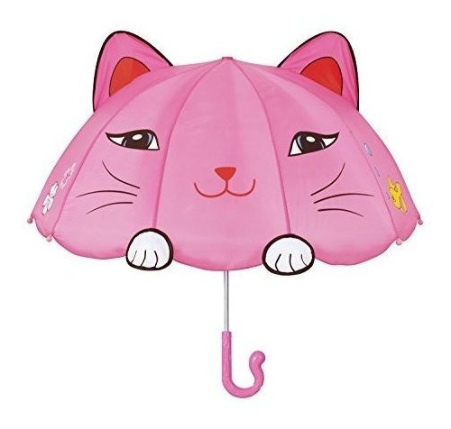 Kidorable Rosa Lucky Cat Umbrella Para Niñas Wfun Cat Tail 