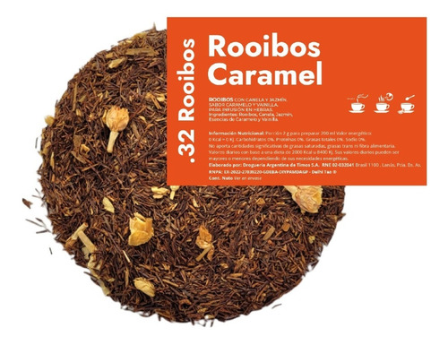 Te En Hebras Hora De Blendear X 250g - .32 Rooibos Caramel