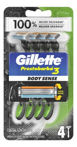 Rastrillos Desechables Hombre Prestobarba 3 Gillette Body Se