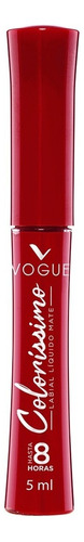 Labial Líquido Vogue Indeleble Colorisimo Larga Duración Fruto Silvestre 5ml