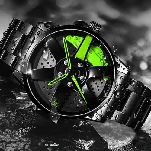 Reloj Hombre Deportivo Forma De Rin Automotriz