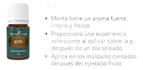 Aceite Esencial Para Difusor De Menta 5ml. Young Living