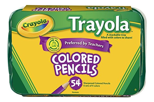 Lápices De Colores Crayola, 54 Lápices De Primera Calidad, D