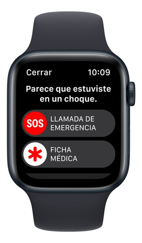 Imagen 6 de 8 de Apple Watch SE GPS - Caja de aluminio color medianoche 44 mm - Correa deportiva medianoche - Patrón