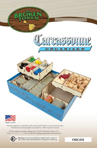 Set Carcassonne Organizer Marca The Boken Token