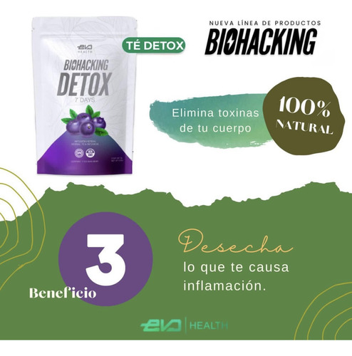 Té Detox De Arándano - Biohacking Evo Health 8g