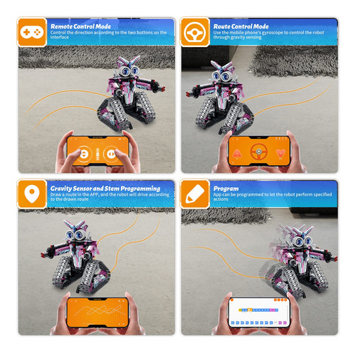 Kit De Construcción De Robot Control Remoto Para Niñas De 8
