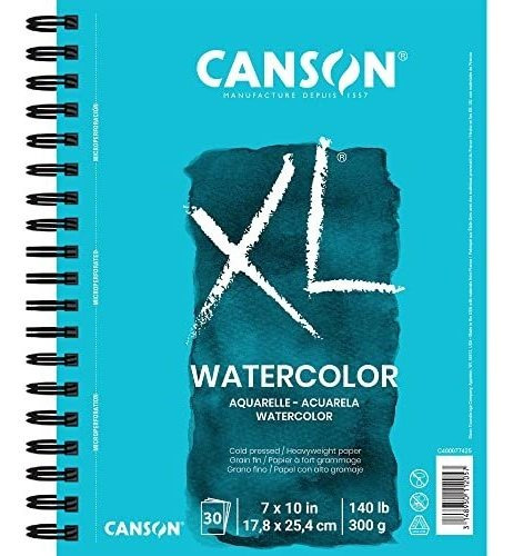 Canson Serie Xl Acuarela Con Textura De Apuntes, Uso De Pint