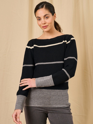Sweater Pulóver Escote En V Mauro Sergio Dama Art. 310
