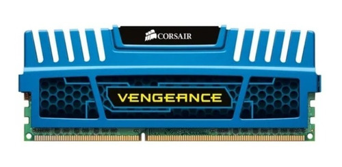 Imagem 1 de 3 de Memoria Corsair Vengeance 4gb Ddr3 1600 Mhz Azul