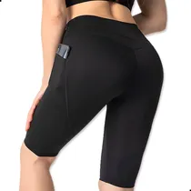 Comprar Shorts Leggins Deportivo Gym Correr Licra Calidad Bolsa Yoga