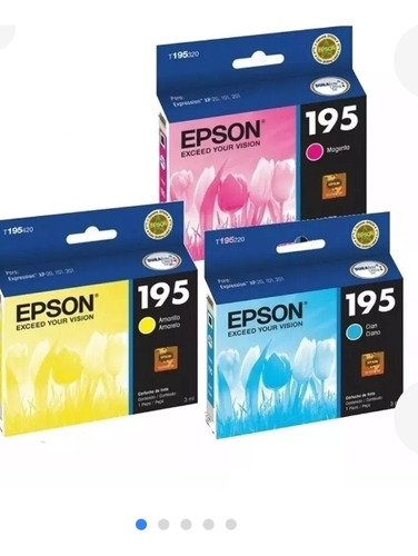 Cartucho Epson Color 195  T195 220 320 420 Original X Unidad