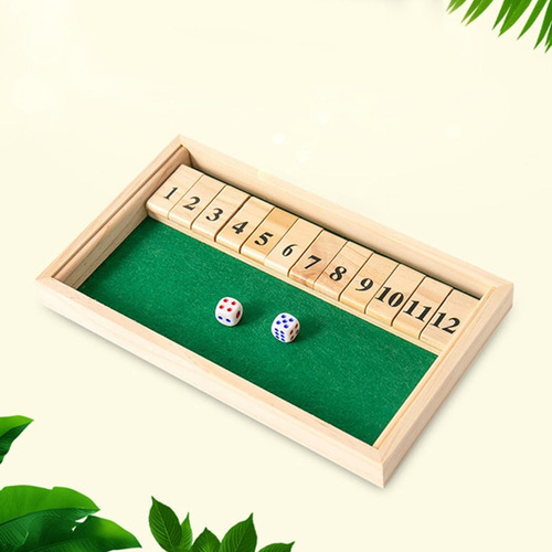 Nv Juego De Dados De Madera Cierra La Caja, Tablero De Mesa