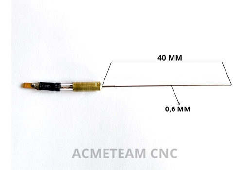 Aguja Termica 40 Mm X 0,6 Mm Corte Polifan Cnc 