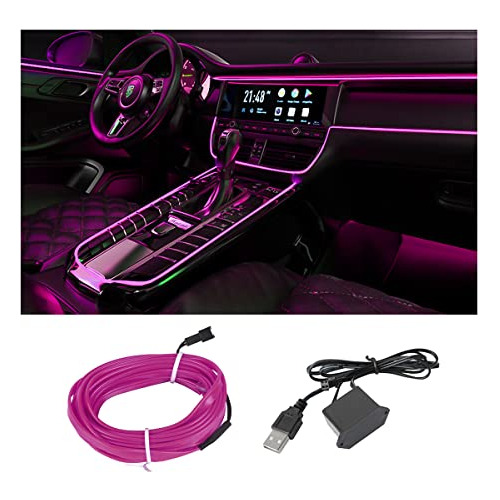 Luces De Tira Led Interior Coche, Tira De Luz Led Usb A...