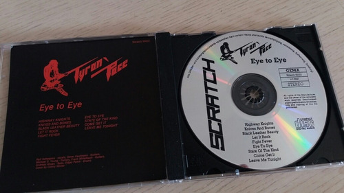 Cd Tyran Pace - Eye To Eye (84) Ralph Scheepers Metal Alemão (Usado)