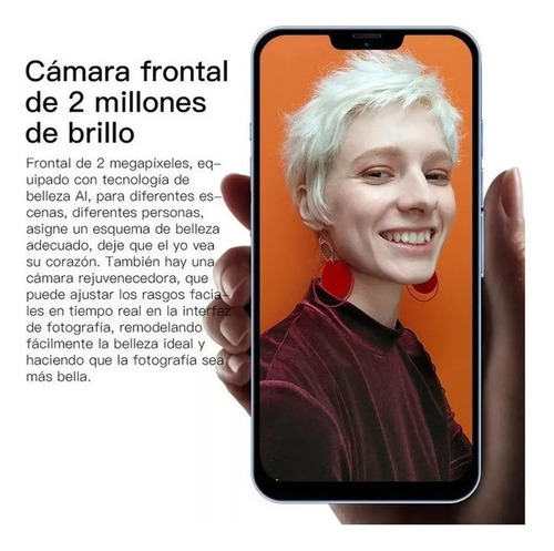 Android Celulares I13 Pro Max 6.1 Pulgadas Barato Ram1gb Rom16gb Azul
