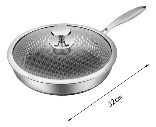 Sartén Wok Con Tapa Eléctrica Fácil De 32cm Con Tapa